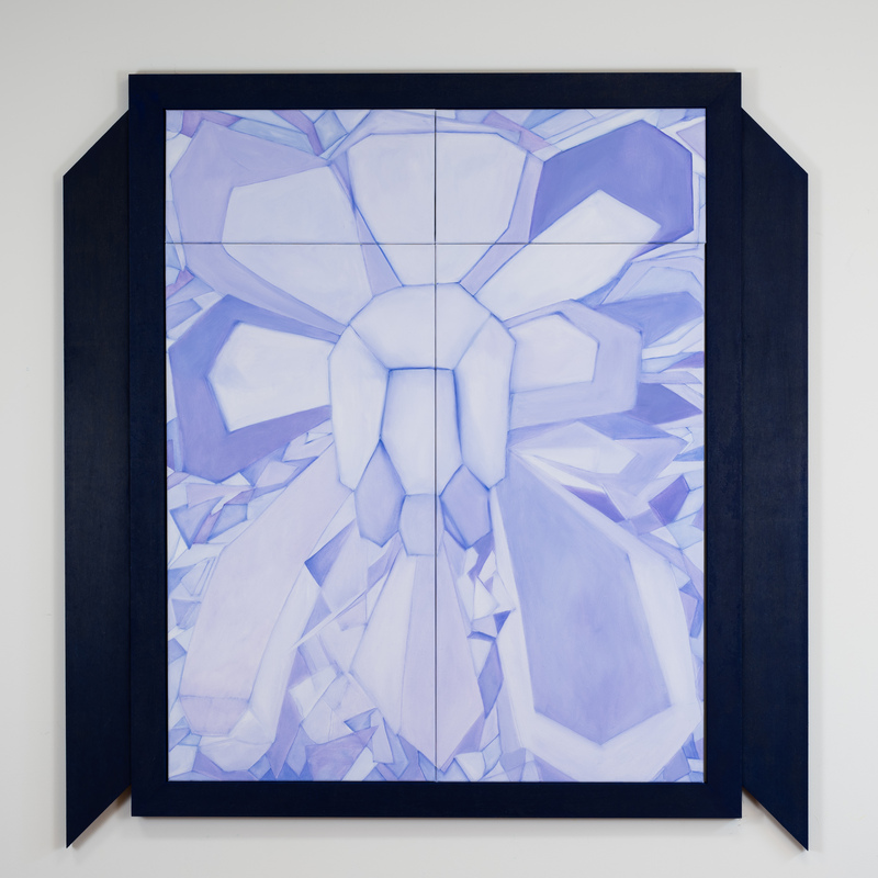 Mensvenster - 2026 - 110x115 cm - olieverf op canvas, hout