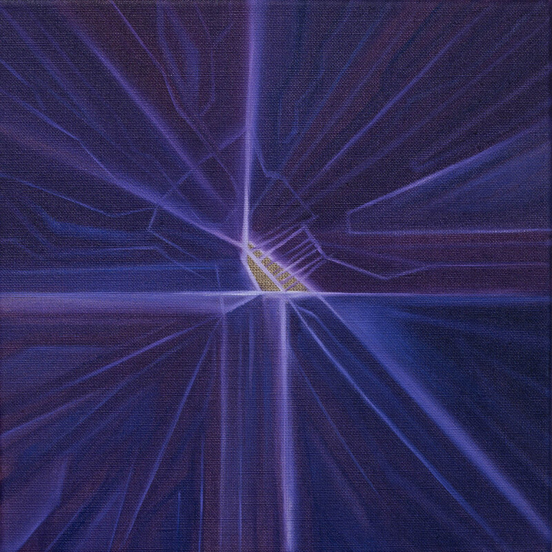 Geranium - 2026 - 30×30 cm - olieverf op linnen
